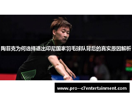 陶菲克为何选择退出印尼国家羽毛球队背后的真实原因解析